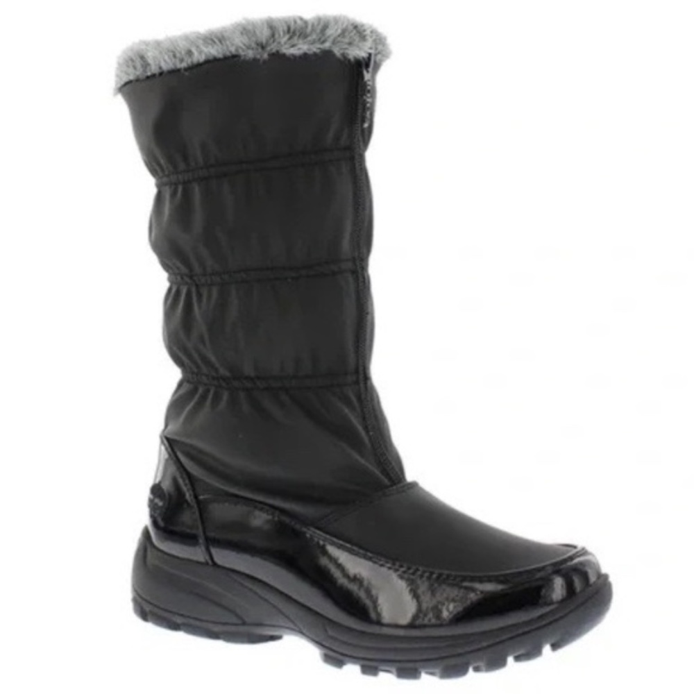 Totes Women's Rogan Insulated Waterproof Snow Winter Boots w Zipper. LIKE NEW!!